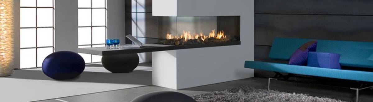 Gaskamin Aspect Premium RD XL Modell dreiseitiger Tunnelkamin