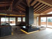 Kamin in einem Chalet