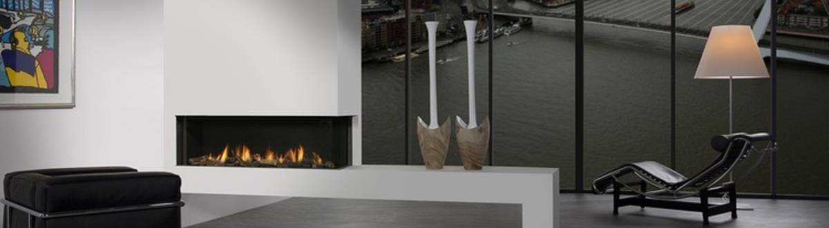 Gaskamin Duet Premium XL Modell Eckkamin