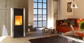Pelletofen Mellino Heizkamin Pellet Heizung Modell
