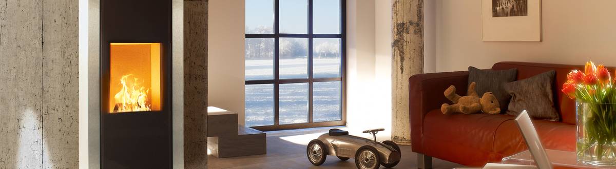 Pelletofen Mellino Heizkamin Pellet Heizung Modell Heizkamin