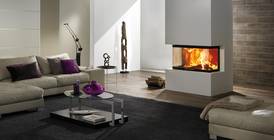 Heizkamin Arte 3RL-100h Holzheizherd Holzkamin Holzherd