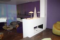 moderne Kamine, Gas oder Holzfeuerung