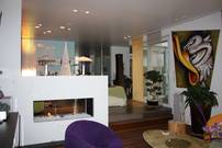 moderne Kamine, Gas oder Holzfeuerung