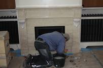 Bau eines Marmorkamin