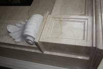 Edles Marmor beim Kaminbau