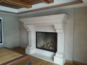 Marmorkamine mit Holz