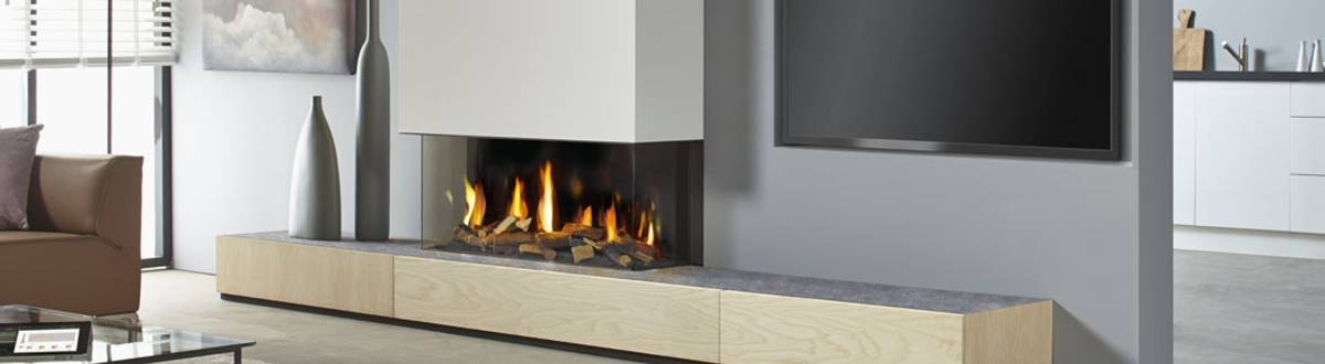 Gaskamin Metro 100XT/3 Eco Wave Panoramasicht 3 Seitig Gaskamin Metro 100XT/3 Eco Wave Panoramasicht 3 Seitig