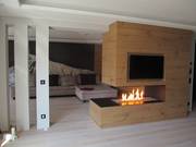 Moderne Kamine mit Gas oder Holz